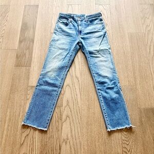 AG Adriano Goldschmied Light Blue Straight Leg Jeans